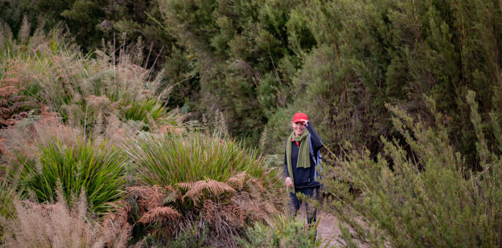 Pekoe Trail Hiker on the trail
