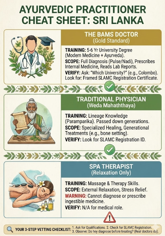 Cheat Sheet to Verify The Ayurvedic Doctor - Download