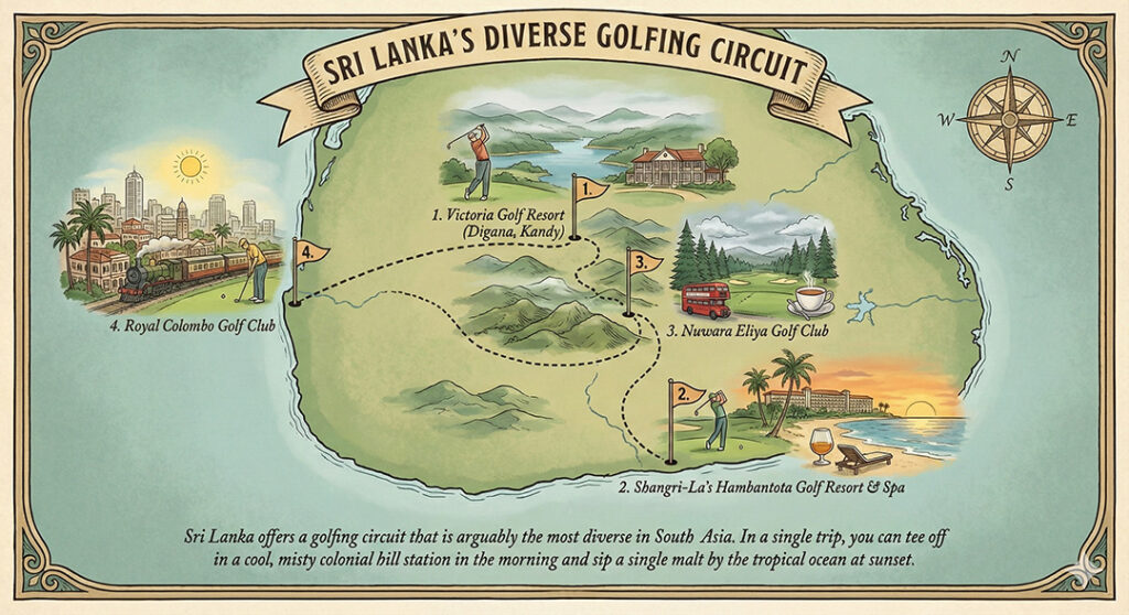 Download the Golf Course Map of Sri Lanka