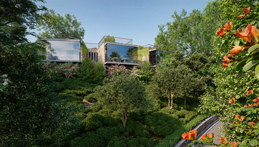 Spa at Uga Ghiri is Overlooking The Garden